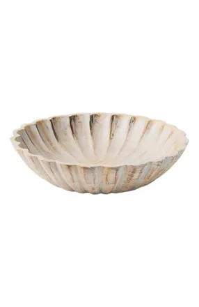 Mela Artisans Scallop Serenity Bowls - Greywash at Nordstrom