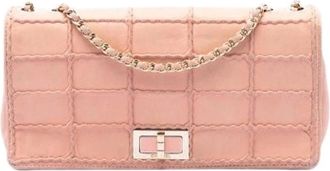 Chanel Pre-owned Flap Bag - Dames - Vintage Schoudertas - Roze - ONE Size - Leer - Vintage
