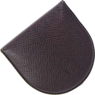 Louis Vuitton Taiga Acajou Taiga Leather Coin Purse/Coin Case (Pre-Owned)