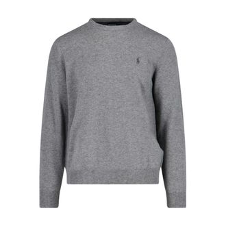 Ralph Lauren Prenda de punto de cuello redondo - Knitwear - Hombre - Gris - XL