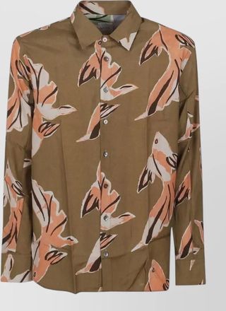 Paul Smith mens shirt long sleeves allover print