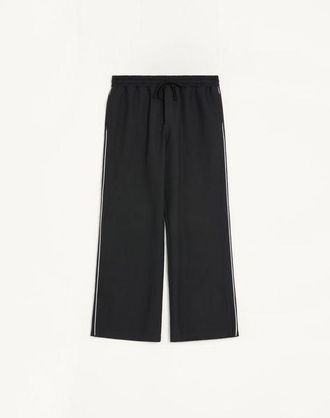 Valentino Pantaloni Valentino in nylon con patch VLogo Uomo NERO XXL