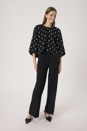 Soaked In Luxury Blouse met korte mouwen SLIdola Blouse met korte mouwen Regular fit black white