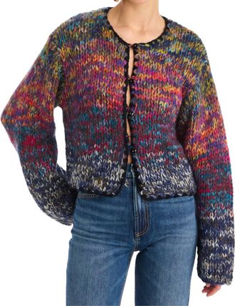 Allison New York Dora Cardigan In Rainbow