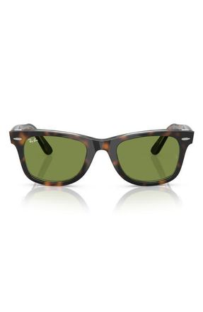 Ray-Ban Classic Wayfarer 50mm Sunglasses in Dark Havana /Green at Nordstrom