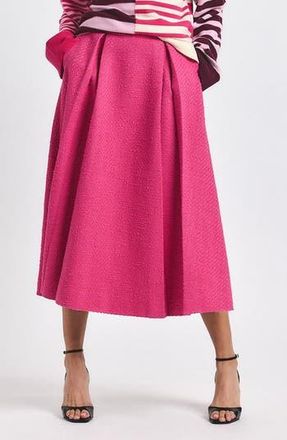 Derek Lam Fenella Tweed Midi Skirt in French Rose at Nordstrom Rack, Size 00