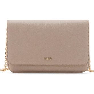 Mango Small Faux Leather Crossbody Bag in Off White at Nordstrom
