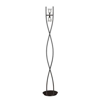 Netlighting Amel Floor Lamp 2 Light G9 Black Chrome
