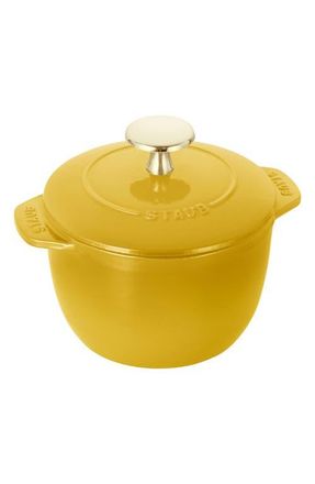 Staub 1.5-Quart Enameled Cast Iron Petite French/Dutch Oven in Citron at Nordstrom