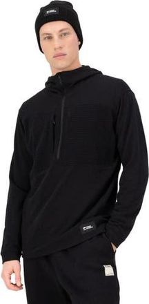 Mons Royale Offgrid Merino Fleece 1/2-Zip Long-Sleeve Top - Mens in Black at Nordstrom, Size X-Large