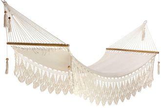 Hamac del sol Hamaca de madera nicarag&uuml;ense - crudo - 100% algod&oacute;n - 100 x 360 cm