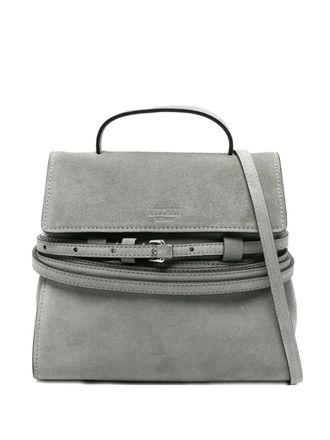 Moschino Su&egrave;de shopper met ceintuur - Groen