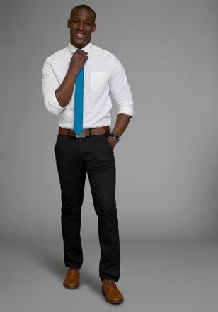 Man's World Krawatte MANS WORLD, Herren, blau (petrol), Satin, Kunstfaser, leicht gl&auml;nzend, unifarben, Krawatten Krawatte, in klassischen Farben & Slim-Breite - n