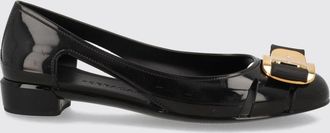 Ferragamo Ballerine New Vara in PVC con design cut-out e fiocco