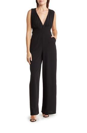 By Design Aster Deep V-Neck Jumpsuit in Black at Nordstrom Rack, Size X-Small