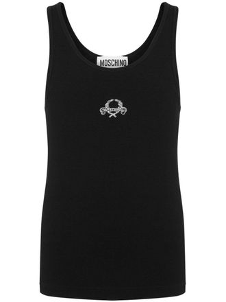 Moschino Racerback Black Tank Top