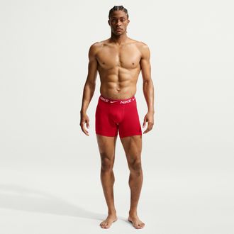 Nike Mens Ultra Comfort Dri-FIT Boxer Briefs (3-Pack) in Red | KE1257-612