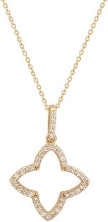 Suzy Levian Diamond Pendant Necklace in Yellow at Nordstrom Rack, Size 18