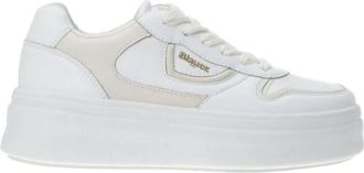Blauer Witte lage sneakers - Dames - Sneakers - Wit - 41 EU - Schoenen