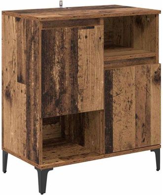 vidaXL Vitrina Madera vieja 60 x 35 x 70 cm Madera contrachapada vidaXL