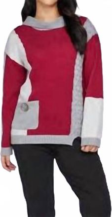 Neon Buddha Snowdrop Pullover In Cranberry