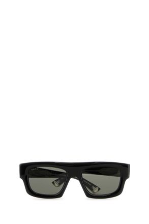 Gucci Mens Black Acetate Sunglasses Blackgrey Exterior: Occhiali Da Sole