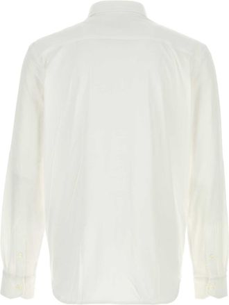Brioni Mens Cotton Shirt White