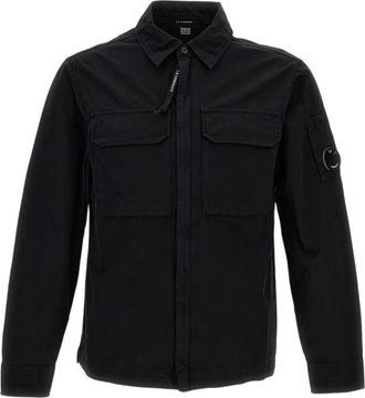 C.P. Company Black Relaxed Logo Shirts