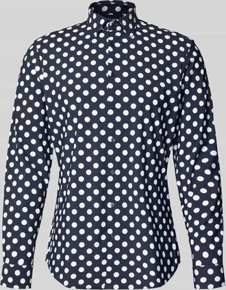 Jake*s Relaxed Fit Freizeithemd mit Kentkragen in Marine, Gr&ouml;&szlig;e 37/38