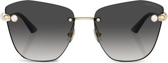 Jimmy Choo Eyewear Lule sunglasses - women - Metal - 59 - Gold