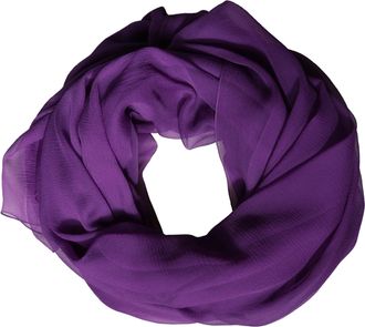 Dolce & Gabbana Purple Silk Neck Wrap Shawl Stole 200cm x 134cm Womens Scarf