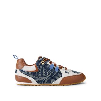 Kurt Geiger Womens Denim K Slim Runner Sneakers - Blue - Size UK 4