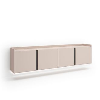 Skraut Home Mueble tv efecto madera beige 207x35x50cm colgado