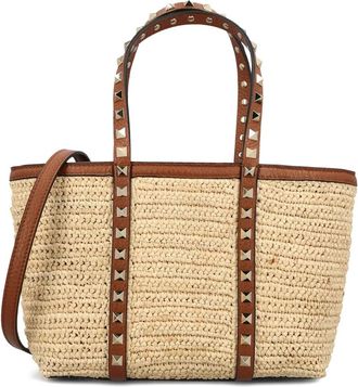 Valentino Garavani Tote Bag - Dames - Shoppers - Beige - ONE Size - Leer - Tassen