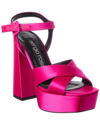 Sergio Rossi Alicia 90 Satin Platform Pump