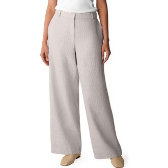 Eileen Fisher High Waist Linen Blend Wide Leg Pants in Wheat at Nordstrom, Size Xx-Small