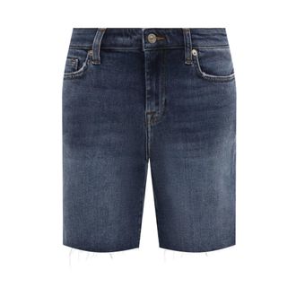 7 For All Mankind Denim Shorts - Dames - Denim shorts - Blauw - W27 - Denim - Korte Broeken