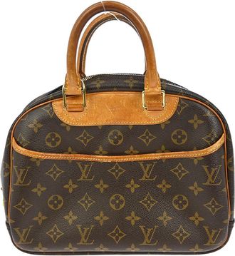 Louis Vuitton Trouville Handbag Monogram Canvas Brown Canvas Handbag (Pre-Owned)