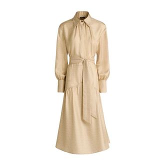 Kiton Dames, Jurken, Beige, Maat: XL Zijde
