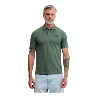 Emporio Armani Polo Shirt - Heren - Polos - Groen - M - Katoen - Tops