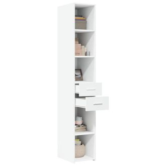 Berkfield Home Highboard White 30x42.5x185 cm Engineered Wood