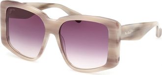 Max Mara MM0098 GLIMPSE6 60Z Womens Sunglasses Brown Size 57