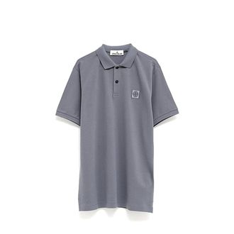 Stone Island Polo Shirts, male, Gray, S, Polo