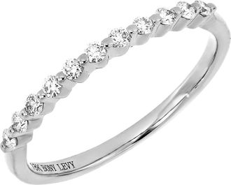 Bony Levy Diamond Stacking Ring in 18K White Gold at Nordstrom Rack, Size 7