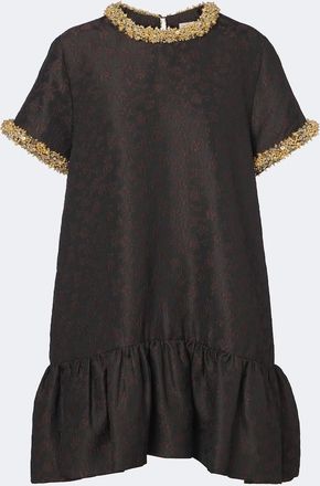 SIMKHAI Vestido corto Alison de jacquard adornado