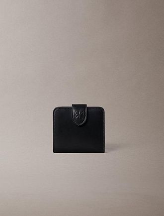 Calvin Klein Square Nappa Leather RFID Wallet