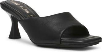 Anne Klein Jerilyn Slide Sandal in Black Smooth at Nordstrom, Size 7.5