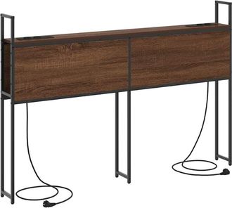 vidaXL Vidaxl - Storage Headboard with Storage Brown oak 150 cm Engineered wood