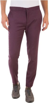 Daniele Alessandrini Jeans - Heren - Slim Fit Broeken - Rood - 2XL - Polyester - Broeken