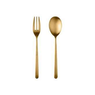 Mepra Linea Ice Serving Set - 2 Pieces in Ice Gold at Nordstrom